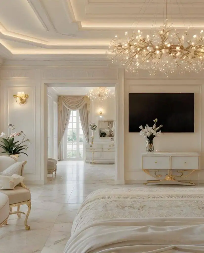 Custom luxury bedroom woodwork by MNC Carpentry Dubai