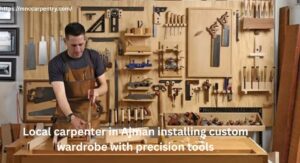 local-carpenter-in-ajman-installing-custom-wardrobe-with-precision-tools