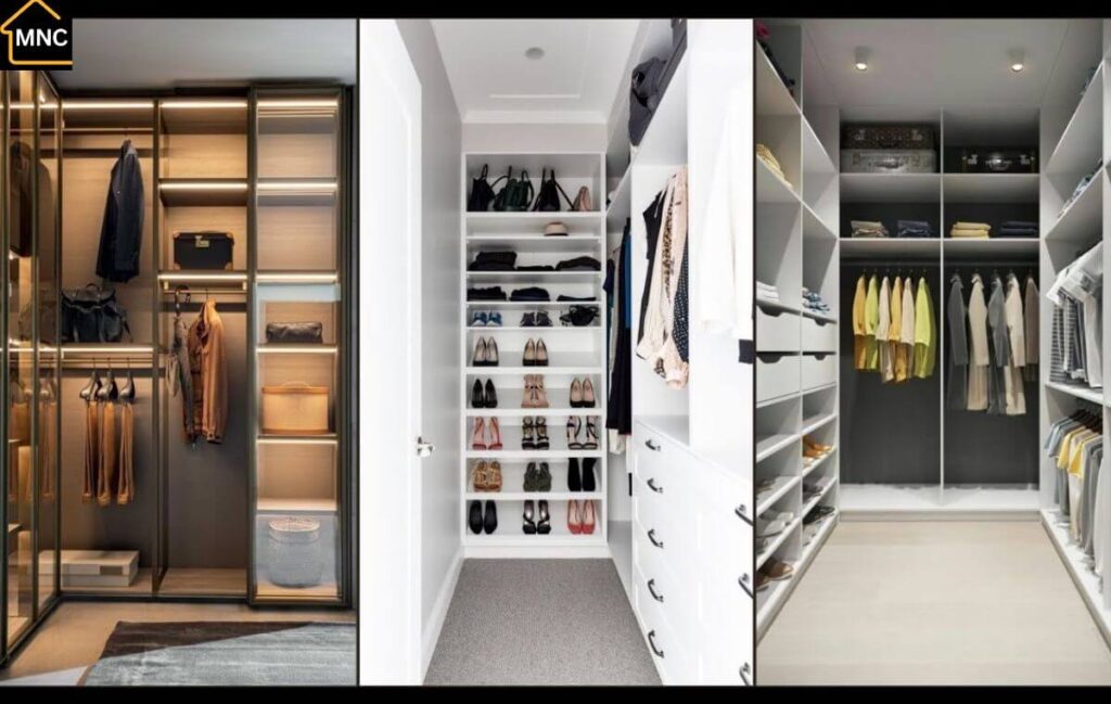 Personalized walk-in wardrobe with optimized storage layout