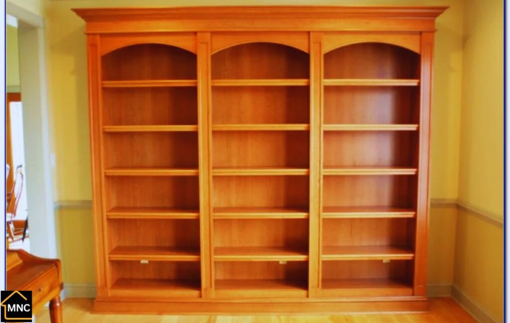 Premium wooden bookshelf custom-built for home